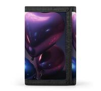 QMNRTK Geldbörse mit herzförmigen Luftballons, dreifach gefaltet, schmale Geldbörse, personalisierbar, RFID-blockierend, für Damen und Herren, Einheitsgröße, Stil:, Einheitsgröße