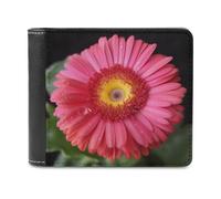 QMNRTK Gerbera Geldbörse aus Leder, mit Blumenmuster, für Damen und Herren, RFID-blockierend, extra Kapazität, ultrastarke Nähte, schlanke Geldscheinfach mit 8 Kartenfächern, Stil, Einheitsgröße,