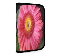 QMNRTK Gerbera Multifunktionale kompakte Geldbörse für Ausweis, Stronghold Waltlet, Kreditkartenhalter, Geldbörse, Reißverschluss, Ledertasche, RFID-blockierend, Bifold Wallet für Männer und Frauen,