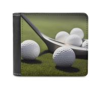 QMNRTK Golf-Ledergeldbörse für Herren und Damen, RFID-blockierend, extra Kapazität, ultrastarke Nähte, schlanke Geldscheinfach mit 8 Kartenfächern, Stil, Einheitsgröße, Stil:, Einheitsgröße