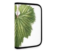 QMNRTK Green Leaves Multifunktions-Geldbörse, kompakt, Ausweis, Stronghold Waltlet, Kreditkartenhalter, Geldbörse, Reißverschluss, Lederetui, RFID-blockierend, Bifold Wallet für Männer und Frauen,