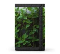 QMNRTK Green Plant dreifach gefaltete Geldbörse, schlanke Brieftasche, personalisierbar, RFID-blockierend, für Damen und Herren, Einheitsgröße, Stil:, Einheitsgröße