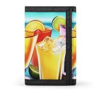 QMNRTK Happy Hour dreifach gefaltete Geldbörse, schlanke Brieftasche, personalisierbar, RFID-blockierend, für Damen und Herren, Einheitsgröße, Stil:, Einheitsgröße