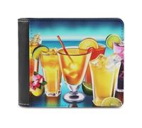 QMNRTK Happy Hour Ledergeldbörse für Herren und Damen, RFID-blockierend, extra Kapazität, ultrastarke Nähte, schlanke Geldscheinfach mit 8 Kartenfächern, Stil, Einheitsgröße, Stil:, Einheitsgröße