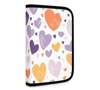 QMNRTK Have A Lot of Heart Multifunktions-Geldbörse, kompakt, Ausweis, Stronghold Waltlet, Kreditkartenhalter, Geldbörse, Reißverschluss, Ledertasche, RFID-blockierend, Bifold Wallet für Männer und