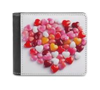 QMNRTK Heart Candy Ledergeldbörse für Männer und Frauen, RFID-blockierend, extra Kapazität, ultrastarke Nähte, schlanke Geldscheinfach mit 8 Kartenfächern, Stil, Einheitsgröße, Stil:, Einheitsgröße