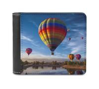 QMNRTK Heißluftballon-Ledergeldbörse für Männer und Frauen, RFID-blockierend, extra Kapazität, ultrastarke Nähte, schlanke Geldscheinfach mit 8 Kartenfächern, Stil, Einheitsgröße, Stil:, Einheitsgröße