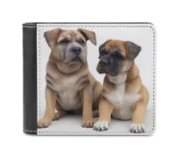 QMNRTK Hunde-Ledergeldbörse für Männer und Frauen, RFID-blockierend, extra Kapazität, ultrastarke Nähte, schlanke Geldscheinfach mit 8 Kartenfächern, Stil, Einheitsgröße, Stil:, Einheitsgröße