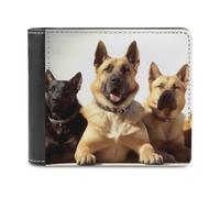 QMNRTK Hunde-Ledergeldbörse für Männer und Frauen, RFID-blockierend, extra Kapazität, ultrastarke Nähte, schlanke Geldscheinfach mit 8 Kartenfächern, Stil, Einheitsgröße, Stil:, Einheitsgröße