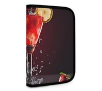 QMNRTK Klassische Cocktail-Geldbörse, multifunktional, kompakt, Ausweis, Stronghold Waltlet, Kreditkartenhalter, Geldbörse, Reißverschluss, Lederetui, RFID-blockierend, Bifold Wallet für Männer und