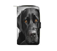 QMNRTK Kreditkartenetui für Hunde, RFID-blockierend, schmal, faltbar, echtes Leder, minimalistische Vordertasche, Geldbörse, Schlüsselanhänger, Geldbörse für Damen und Herren, 19,7 x 11 x 3,5 cm,