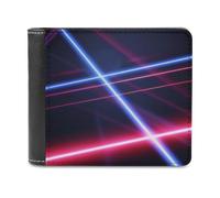 QMNRTK Laser Line Geldbörse aus Leder für Herren und Damen, RFID-blockierend, extra Kapazität, ultrastarke Nähte, schlanke Geldscheinfach mit 8 Kartenfächern, Stil, Einheitsgröße, Stil:, Einheitsgröße