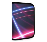 QMNRTK Laser Line Multifunktionale, kompakte Brieftasche, Ausweis, Stronghold Waltlet, Kreditkartenhalter, Geldbörse, Reißverschluss, Ledertasche, RFID-blockierend, Bifold Wallet für Herren und Damen,