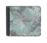 QMNRTK Ledergeldbörse für Herren und Damen, RFID-blockierend, extra Kapazität, ultrastarke Nähte, schlanke Geldscheinfach mit 8 Kartenfächern, Einheitsgröße, mintgrau, Stil:, Einheitsgröße