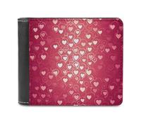 QMNRTK Ledergeldbörse mit Herzmuster, für Herren und Damen, RFID-blockierend, extra Kapazität, ultrastarke Nähte, schlanke Geldscheinfach mit 8 Kartenfächern, Stil, Einheitsgröße, Stil:, Einheitsgröße