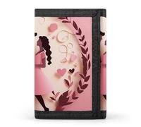 QMNRTK Love Paper Cut dreifach gefaltete Geldbörse, schlanke Brieftasche, personalisierbar, RFID-blockierend, für Damen und Herren, Einheitsgröße, Stil:, Einheitsgröße