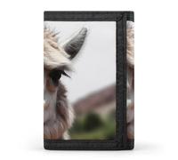 QMNRTK Lustige Alpaka-Llama-Geldbörse, dreifach gefaltet, schmale Geldbörse, personalisierbar, RFID-blockierend, für Damen und Herren, Einheitsgröße, Stil:, Einheitsgröße