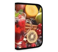 QMNRTK Multifunktionale, kompakte Geldbörse für Ausweis, Waltlet, Kreditkartenetui, Reißverschluss, Lederetui, RFID-blockierend, faltbar, für Männer und Frauen, Stil, Einheitsgröße, Stil:,