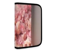 QMNRTK Multifunktionale kompakte Geldbörse mit bemalten Blumen, Ausweis, Stronghold Waltlet, Kreditkartenhalter, Geldbörse, Reißverschluss, Ledertasche, RFID-blockierend, Bifold Wallet für Männer und