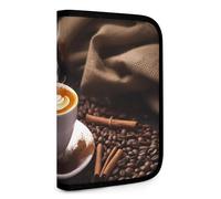 QMNRTK Multifunktionale, kompakte Geldbörse mit Herzmotiv, Ausweis, Stronghold Waltlet, Kreditkartenhalter, Geldbörse, Reißverschluss, Ledertasche, RFID-blockierend, Bifold Wallet für Männer und