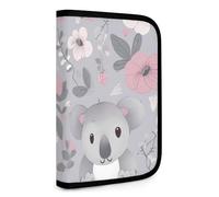 QMNRTK Multifunktionale, kompakte Geldbörse mit Koala-Muster, Ausweis, Stronghold Waltlet, Kreditkartenhalter, Geldbörse, Reißverschluss, Ledertasche, RFID-blockierend, Bifold Wallet für Männer und