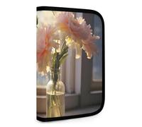 QMNRTK Multifunktionale, kompakte Geldbörse mit Sichtfenster, für Ausweis, Kreditkartenetui, Reißverschluss, Lederetui, RFID-blockierend, Bifold Wallet für Männer und Frauen, Stil, Einheitsgröße,