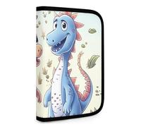 QMNRTK Niedliche Dinosaurier-Geldbörse, multifunktional, kompakt, Ausweis, Stronghold Waltlet, Kreditkartenhalter, Geldbörse, Reißverschluss, Ledertasche, RFID-blockierend, Bifold Wallet für Männer