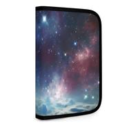 QMNRTK Night Outer Space Multifunktions-Geldbörse für Ausweis, Stronghold Waltlet, Kreditkartenhalter, Geldbörse, Reißverschluss, Lederetui, RFID-blockierend, Bifold Wallet für Männer und Frauen,