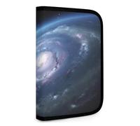 QMNRTK Planet5 Multifunktionale, kompakte Geldbörse, Ausweis, Stronghold Waltlet, Kreditkartenhalter, Geldbörse, Reißverschluss, Ledertasche, RFID-blockierend, Bifold Wallet für Herren und Damen,