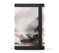 QMNRTK Romantische Geldbörse mit Flussblick, schmal, personalisierbar, RFID-blockierend, für Damen und Herren, Einheitsgröße, Stil:, Einheitsgröße