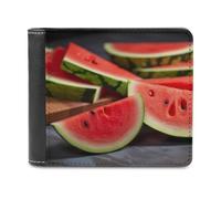 QMNRTK Slices of Watermelon Ledergeldbörse für Herren und Damen, RFID-blockierend, extra Kapazität, ultrastarke Nähte, schlanke Geldscheinfach mit 8 Kartenfächern, Stil, Einheitsgröße, Stil:,