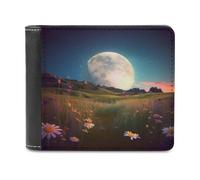 QMNRTK Star Meadow Geldbörse aus Leder für Herren und Damen, RFID-blockierend, extra Kapazität, ultrastarke Nähte, schlanke Geldscheinfach mit 8 Kartenfächern, Stil, Einheitsgröße, Stil:,