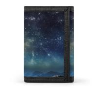 QMNRTK Starry Night Galaxy, dreifach gefaltete Geldbörse, schlanke Brieftasche, personalisierbar, RFID-blockierend, für Damen und Herren, Einheitsgröße, Stil:, Einheitsgröße