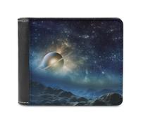 QMNRTK Starry Night Galaxy Ledergeldbörse für Männer und Frauen, RFID-blockierend, extra Kapazität, ultrastarke Nähte, schlanke Geldscheinfach mit 8 Kartenfächern, Stil, Einheitsgröße, Stil:,