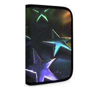 QMNRTK Stars, multifunktionale, kompakte Geldbörse, Ausweis, Stronghold Waltlet, Kreditkartenhalter, Geldbörse, Reißverschluss, Ledertasche, RFID-blockierend, Bifold Wallet für Männer und Frauen,