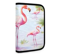 QMNRTK White Flamingo Multifunktions-Geldbörse, kompakt, Ausweis, Stronghold Waltlet, Kreditkartenhalter, Geldbörse, Reißverschluss, Lederetui, RFID-blockierend, Bifold Wallet für Männer und Frauen,