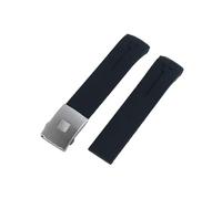 QNGMKBKTDZ 20 mm 21 mm Silikon-Uhrenarmband, passend for Tissot, passend for T-Touch T013 T81 T091 T33 T047, gebogenes Ende, Gummiarmband, Orange, Schwarz, Blau, Rot(A22,20mm)