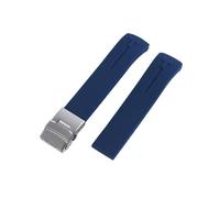 QNGMKBKTDZ 20 mm 21 mm Silikon-Uhrenarmband, passend for Tissot, passend for T-Touch T013 T81 T091 T33 T047, gebogenes Ende, Gummiarmband, Orange, Schwarz, Blau, Rot(A20,20mm)