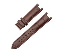 QNGMKBKTDZ Armband Fit For GC Fit For Guess Uhr Strap Fit For Schmetterling Schnalle Armband 20 * 11mm 22 * 13mm Männer Und Frauen Strap(Brown no buckle,20-11mm)