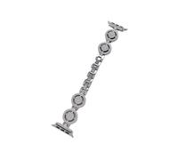 QNGMKBKTDZ Metallarmband Uhrenarmband Armbandkette Passend For Iwatch87654321SE Ultra38 40 41 42 44 45 49mm Damen Fashionwrist(Silver,42 44 45 49mm)