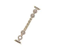 QNGMKBKTDZ Metallarmband Uhrenarmband Armbandkette Passend For Iwatch87654321SE Ultra38 40 41 42 44 45 49mm Damen Fashionwrist(Gold,42 44 45 49mm)