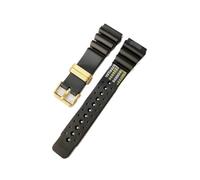 QNGMKBKTDZ Silikon-Uhrenarmband, 20 Mm, 22 Mm, 24 Mm, Passend For Seiko SKX007, Passend For Citizen Sport-Armband, Ersatz-Herrenarmband(Gold ring,22mm)