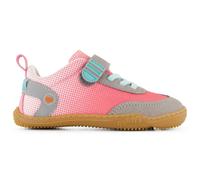 qnuffs - Kid's Fichte - Barfußschuhe, Gr. 28, rosa (Hellgrau/Fleur)