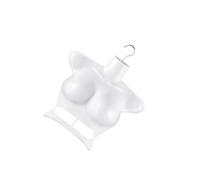QOKLIYUI Leichte, hängende weibliche Schaufensterpuppe (Torso) - unverzichtbar für den Einzelhandel zur ansprechenden Präsentation von Kleidung und für Lange Haltbarkeit, Weiß, 39 x 39 cm
