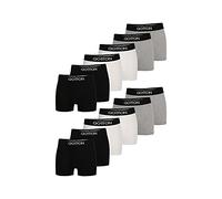 Qotton Boxershorts Herren 12er,6er oder 3er Pack S-XXL Männer Unterhosen aus Baumwolle Boxershort Unterwäsche verlängertes Hosenbein nachhaltig ohne kratzenden Zettel (12x Mix, XL)