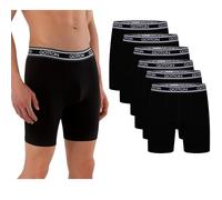 Qotton Langes Bein 6er Pack Baumwolle Schwarz Boxershorts Unterwäsche Herren S-XXL Männer Unterhosen (DE/NL/SE/PL, Alphanumerisch, XL, Regular, Regular, Schwarz)