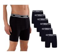 Qotton Langes Bein 6er Pack Baumwolle Schwarz Boxershorts Unterwäsche Herren S-XXL Männer Unterhosen (DE/NL/SE/PL, Alphanumerisch, 3XL, Regular, Regular, Dunkelblau)