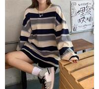 QOXEZY Damen-Sweatshirt aus Polyester, für Frühling, Sommer, für Damen | Koreanische Mode im Trend, weiches Polyestergewebe, lockere Passform, geeignet für Dating und Partys, Retro-Vibe