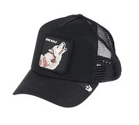 QQYZ Hut Animal Series Baseball-Kappe Tiger Muster Bestickt Mesh-Kappe verstellbar Wolf-Black
