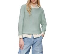 Strickpullover mit Fledermausärmeln L türkis 2102138.7217.L